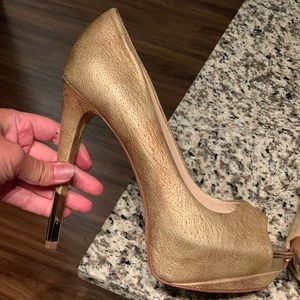 Boutique9 gold heels.